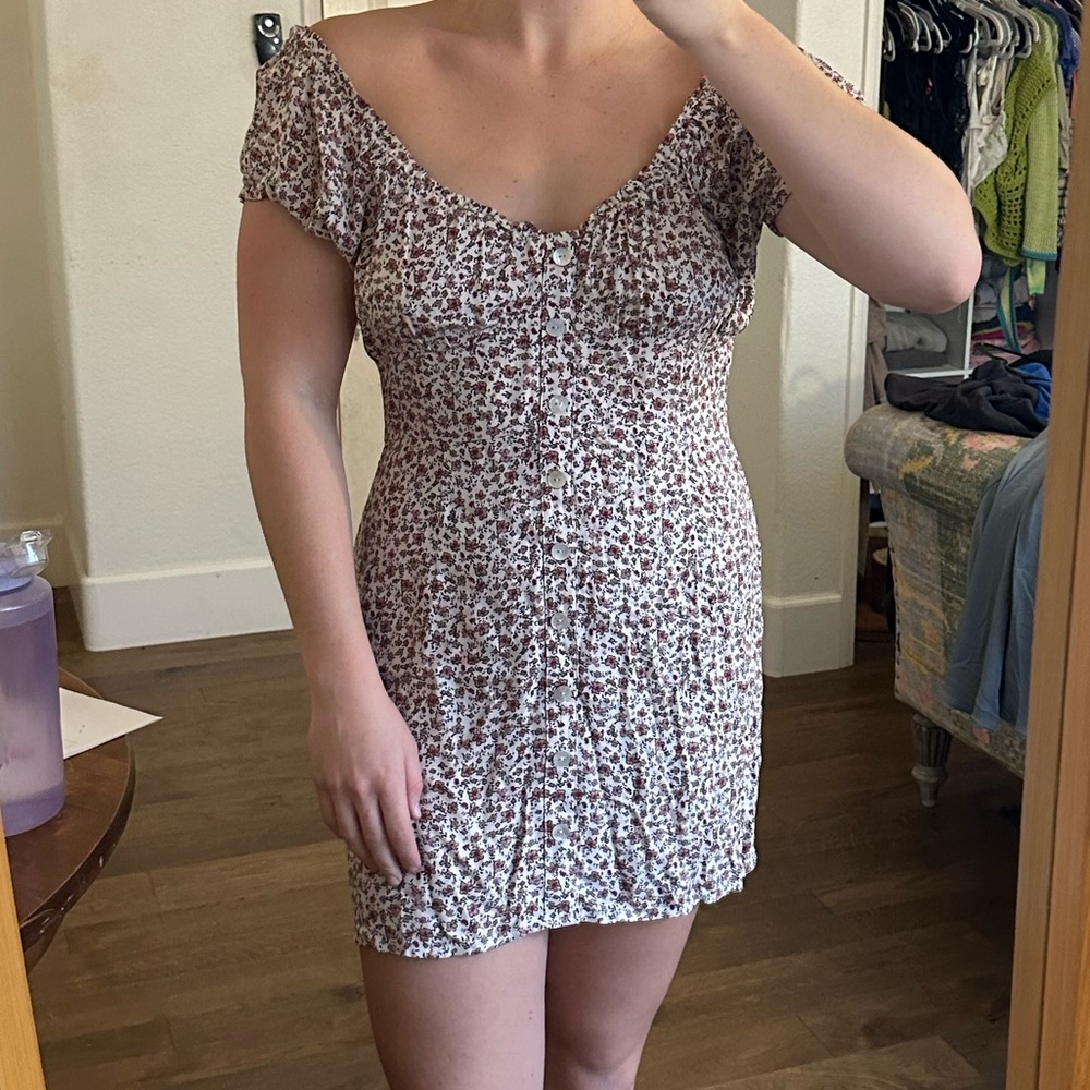 Mahina floral off the shoulder sundress